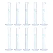 Plastic Graduated Cylinder, 10ml Measuring Cylinder, Test Tube Beakers, 10Pcs