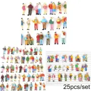 HO Scale Miniature Passengers Figures Set for Model Train Layout 25pcs