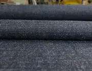 1.375 yds Herman Miller Milaner Deep Navy Woven Wool Upholstery Fabric