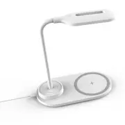 Multi-Function Usb Led Lamp Touch Light With Qi Wireless Charging Pad(White)