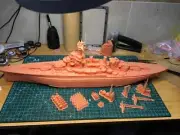3D Printed 1/350 WWII U.S. Navy Battleship Colorado Unpainted Model Kit