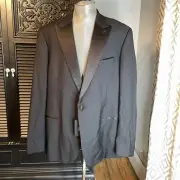 Tollegno 1900 The Black Tux Peak Lapel Tuxedo Jacket size 50XL