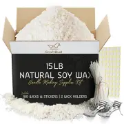 CraftBud Soy Candle Wax for Candle Making – Natural Soy Wax for Candle Mak