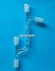 24/40,120mm,4-way Glass Vigreux Distillation Head,Chemical Laboratory Glassware