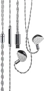 Moondrop May DSP Earphone USB-C DSP Dynamic+Planar Driver Hybird in-Ear Earbuds with Interchangeable Cable