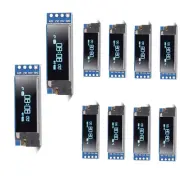 10PCS 0.91'' 12832 IIC I2C OLED Display Module 0.91inch I2C 128x32 SSD1306 LC...