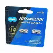 MissingLink 12 Speed Chain Master Link Fits KMC Shimano SRAM Chains 2Card Silver