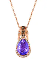 Le Vian 14K Rose Gold 1.70 ct. tw. Diamond & Amethyst Royal Blues Pendant