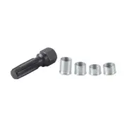 14mm Spark Plug Thread Repair Kit Rethread Tool Kit Reamer Tap M14x1.25 black silver