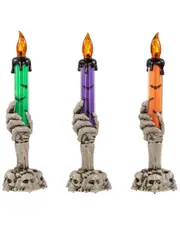 Northlight LED Lighted Skeleton Hand Halloween Candles