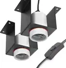 Reptile Ceramic Socket Heat Lamp Holder for Terrariums and Vivariums Gecko Light