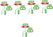 BESPORTBLE 5 Sets Lizard Harness Bearded Dragon Harness Christmas Gecko Leash Reptile Accessories Gecko Traction Rope Set