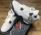 Size 10- Brand New Air Jordan 4 Retro White Midnight Navy DH6927-140