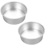 2Pcs 6 Inch Cake Mold Round DIY Cakes Pastry Mould Baking Tin Pan Reusable