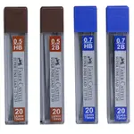 【KING PLAZA】FABER-CASTELL 輝柏 0.5 0.7 自動鉛筆芯 HB 2B 超長 75MM 20入