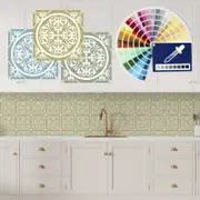 [Namly Design] Tiles stickers - Moroccan pattern / Choose your own colour / 24pcs