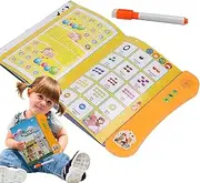 Preschool Learning Activities Book | English Talking Activities Preschool Sound Books - Fun Educational Toy Learning Activities for Kids Girls