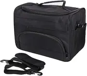 Large Capacity Hairdressing Durable Wear-resistan Pro Black Hairdressing Tool Storage Bag, Hairdressing Tool Carrying Case, Travel Storage Case Bag Carrying Bag