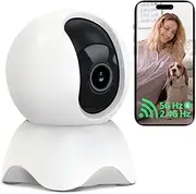 YYSY - Indoor Security Camera, 1080P HD Dog Camera and Baby Monitor, 5/2.4GHz with Motion Detection, SD & Cloud Storage, Night Vision for Pets and Baby, Camera