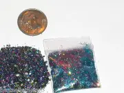 1 bag Magical electric Rainbow Fairy dust glitter for glass bottle dime size bag