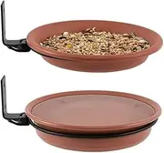 Hanging Bird Feeder Bath Tray Plastic Bird Water Drinker Outdoor Garden Decor AU
