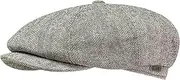 WEROR-437.1 Men's Flat Cap Peaked Cap with Peak - Cap with Cotton Lining - Autumn/Winter