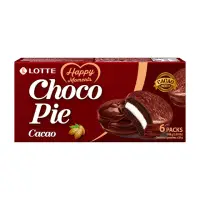 在飛比找momo購物網優惠-【Lotte 樂天】LOTTE 黑巧克力派6顆裝