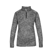 Badger Ladies Blend 1/4-Zip Pullover BLACK XS