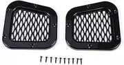 Shuogoufeng Store Car Decorative Front Hood Bonnet Side Trim Cover Steel Air Flow Intake Scoop Vent Snow Cover Compatible With Defender 2004-19(Style B)