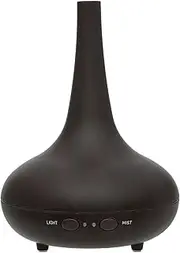 Diffuser Humidifier Aromatherapy 200ml Capacity with 3 Diffuser Oils (Kiwi and Lime, Lily and Lotus, Apple and Dewberry) 12 LED Lights Night Light (Dark Wood)