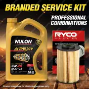 Ryco Oil Filter 5L APX5W20C5 Engine Oil Service Kit for Kia Grand Carnival VQ