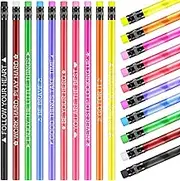 Eersida 40 Pcs Color Changing Mood Pencil with Motivational Sayings, 2B, Fun Assorted Thermochromic Pencils with Eraser(Classic Color,Motivational Style)