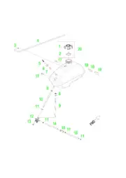 Polaris Fuel Tank, Genuine OEM Part 0453328, Qty 1