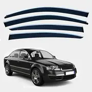 4Pcs Car Wind Deflectors for Skoda for Superb Mk1-B5 2001-2008, Side Window Ventilated Visors Rain Deflector