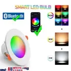1/2/4/8pcs 15W Smart Bluetooth RGB CCT LED Downlight Dimmable Google Home Alexa