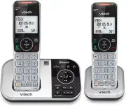 Telephone VTech 2 Cordless Bluetooth DECT 6.0 Answering Machine Caller ID Block