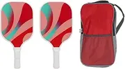 Lightweight Fiberglass Rackets Set, Professional Sports Equipment with Carry Case, Sturdy and Practical for Men and Women