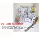 3M 1600TG PE泡棉雙膠帶 雙倍黏 家用文書必備 灰色 厚度:1.1MM（MM）不易留殘膠