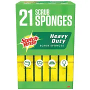 21 PK Scotch-Brite Heavy Duty Scrub Sponge