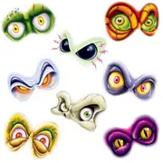 Evil Eyes Window Clings (8 Stickers)