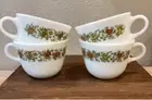 Pyrex Corelle Spice O Life White Coffee Tea Cups. Set Of 4 Mugs