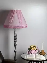 Victorian pink lampshade , vintage lamp shade , retro shades , unique lamp