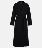 ['S Max Mara] 'S Max Mara Elisa virgin wool coat UK 12 black