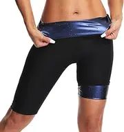 JBT Women's Sauna Sweat Pants High Waist Pocket Slimming Leggings for Workout, Running, Yoga