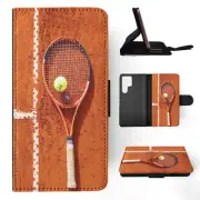 FLIP CASE FOR SAMSUNG GALAXY|TENNIS SPORTS RAQUET AND BALL