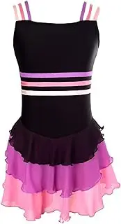 [Zagitova] Figure Skating Dress for Girl Square Collar Ice Skating Rhythmic Gymnastics Leotard Women's Ballet Skirts