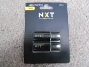 Brand New NXT Technologies 64GB USB 3.2 Flash Drive – 2 Pack Black (NX61113)