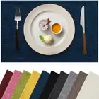 Placemats Set of 6, Bilayer Thickened Linen Place Mats Heat Resistant Machine...