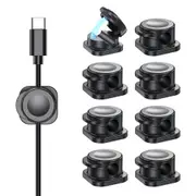 8 Pack Cord Organizer Cable Management Clips-Black