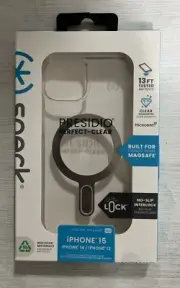 Speck Presidio Perfect-Clear MagSafe Case for iPhone 15/ 14/ 13 - Clear